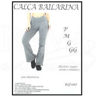 Molde de calça bailarina para corte e Costura, Na Internet